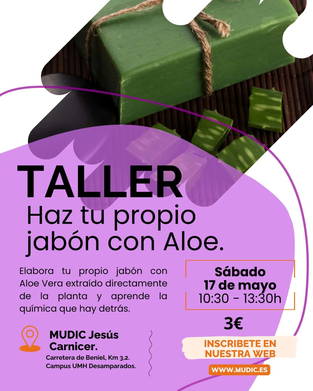 Haz tu propio jabón con aloe