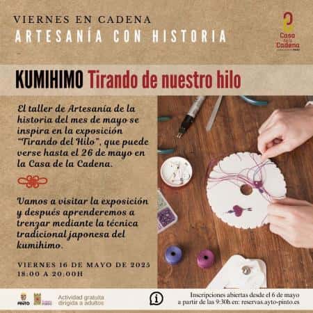 Artesanía con historia: Tirando de nuestro hilo. Kumihimo.
