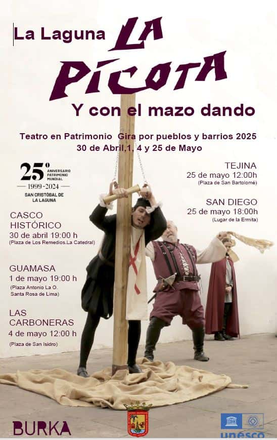 La Picota y con el mazo dando