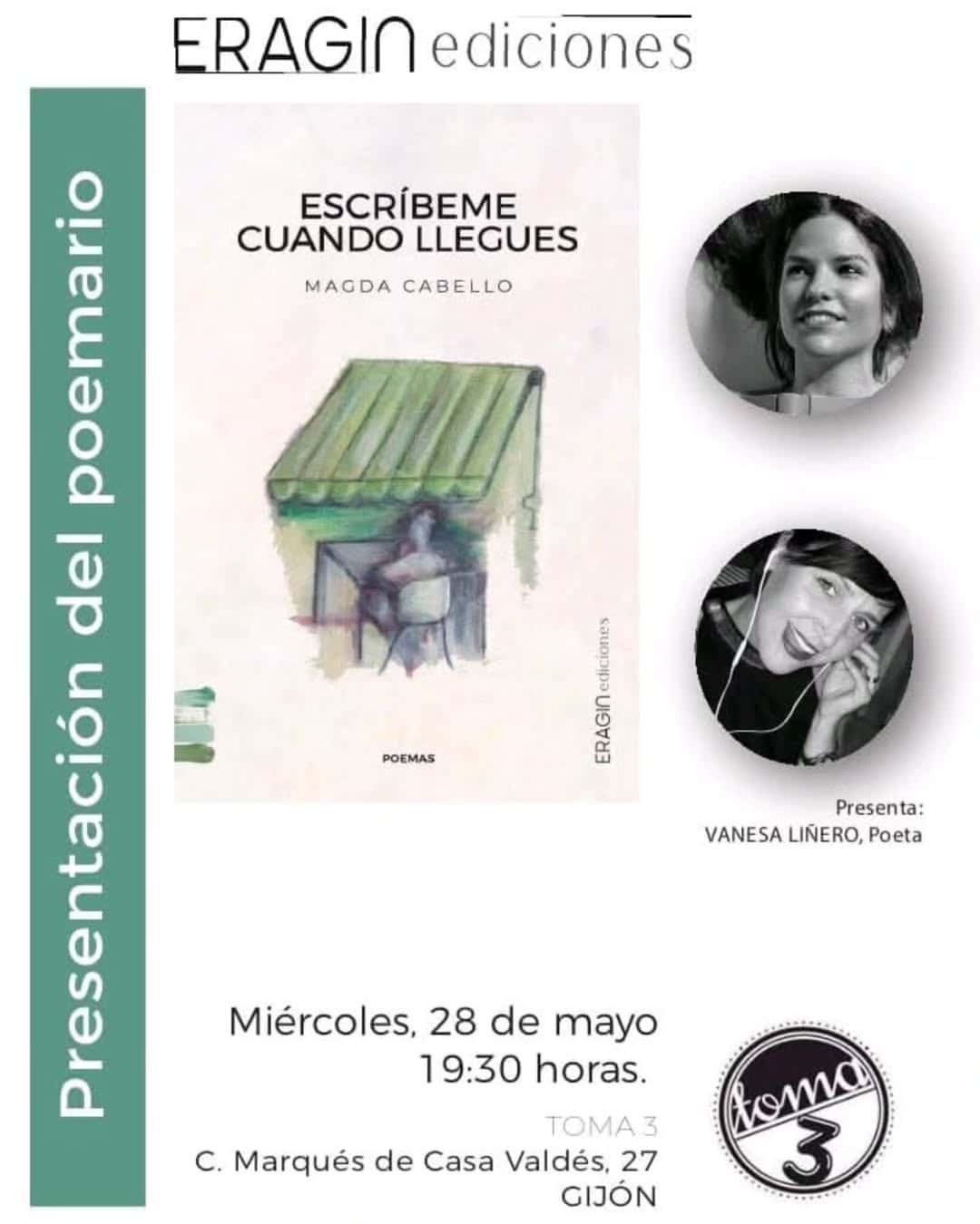 Presentación de poemario 'Escríbeme cuando llegues'