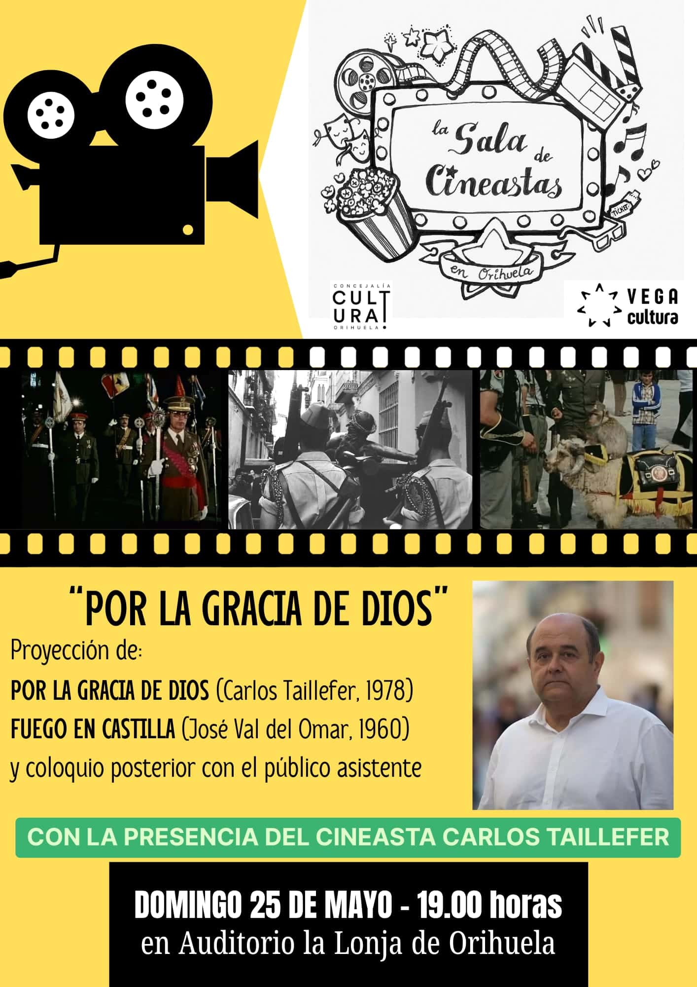 La sala de cineastas en Orihuela