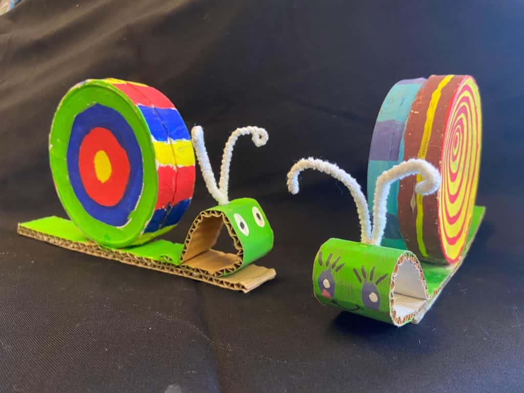 Construye un títere caracol