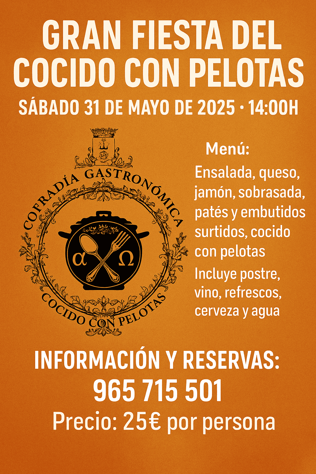 Gran Fiesta del Cocido con Pelotas