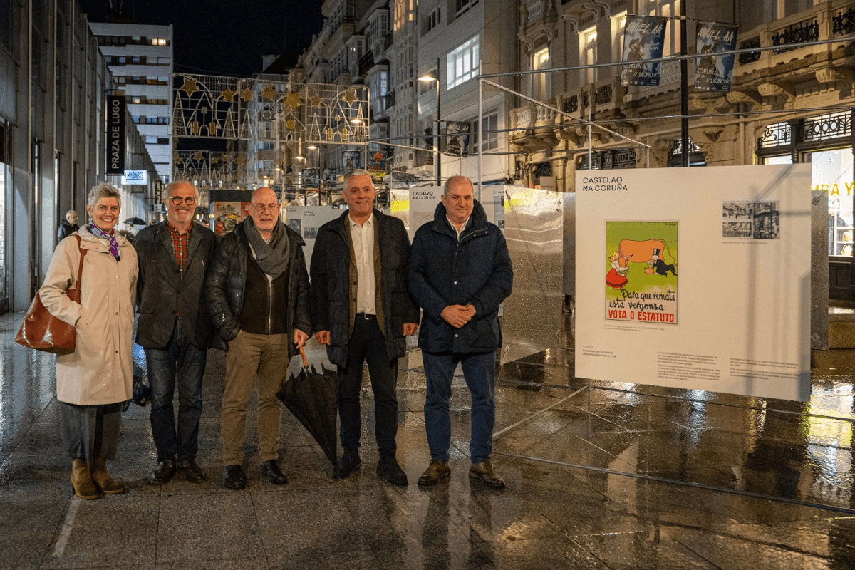 Exposición urbana sobre Castelao