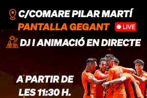Pantalla gigante para el partido Torrent CF vs Talavera