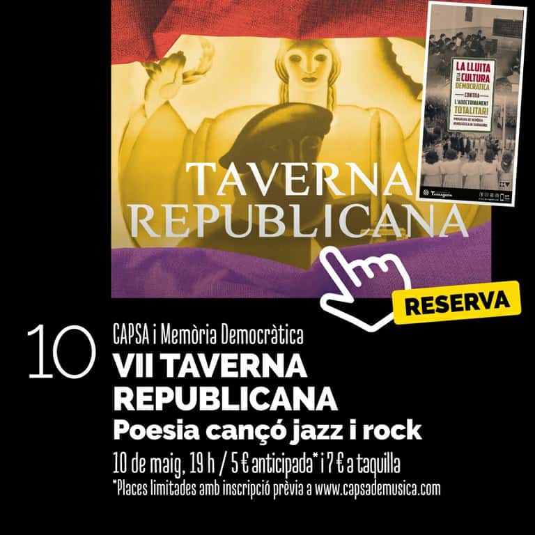 CAPSA i MEMÒRIA DEMOCRÀTICA VII TAVERNA REPUBLICANA