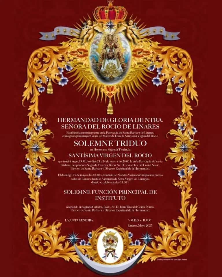 Solemne Triduo en Honora la Santísima Virgen del Rocío