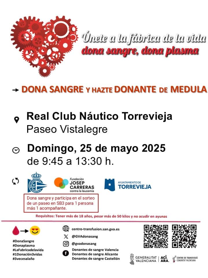 Donación de sangre y para hacerse donante de médula ósea