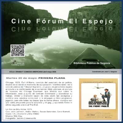 Cine Fórum El Espejo "Primera plana"
