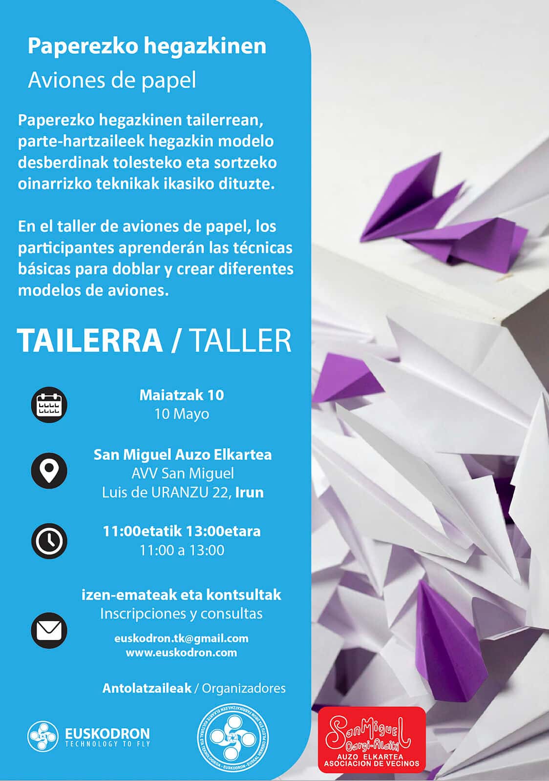 Taller de Aviones de Papel