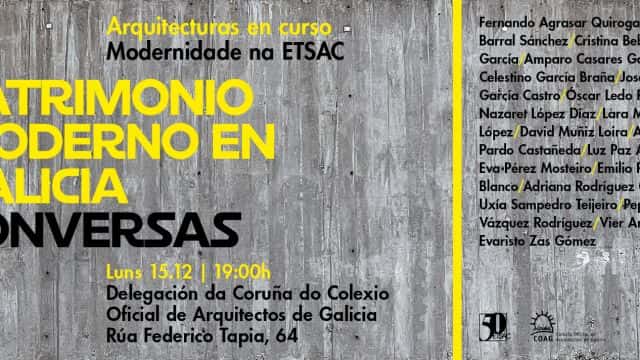 Encuentro-coloquio 'Patrimonio Moderno en Galicia. Conversas'