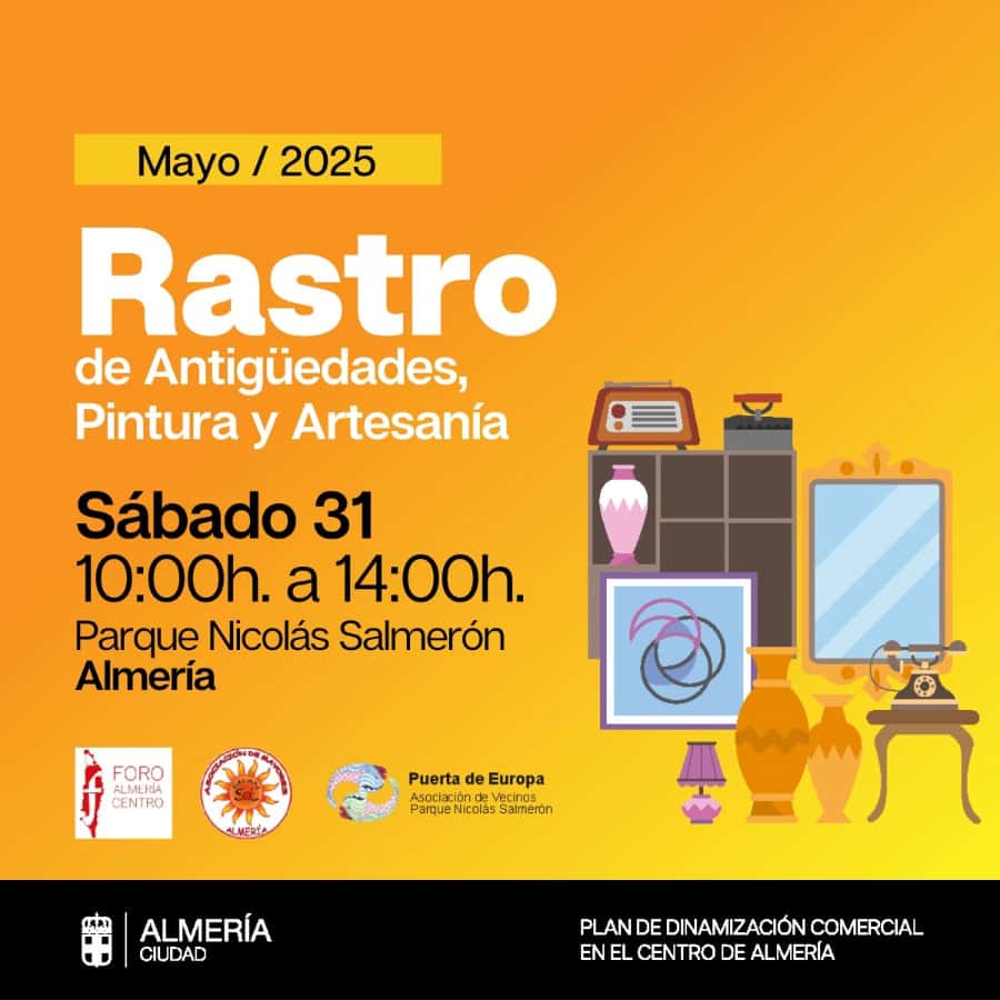 Rastro de Antigüedades, Pintura y Artesanía de Almería