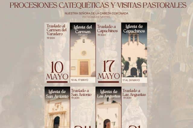 PROCESIONES CATEQUÉTICAS Y VISITAS PASTORALES - TRASLADO AL CARMEN DEL VARADERO