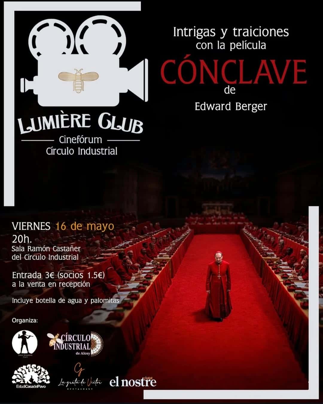 Proyección: «Intrigas y traiciones con la película Cónclave»