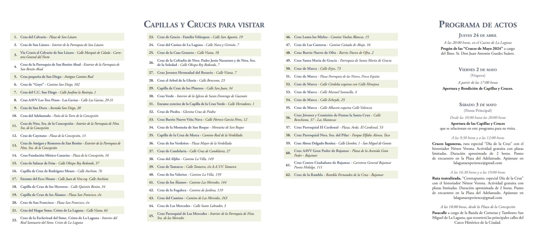 Rutas guiadas por las cruces de mayo