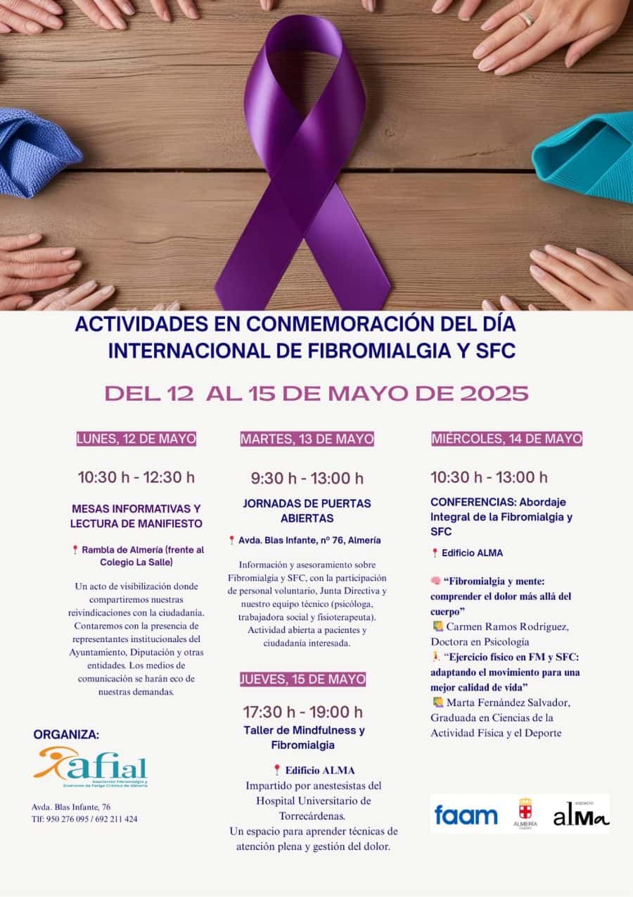 ACTIVIDADES EN CONMEMORACIÓN DEL DÍA INTERNACIONAL DE FIBROMIALGIA Y SFC