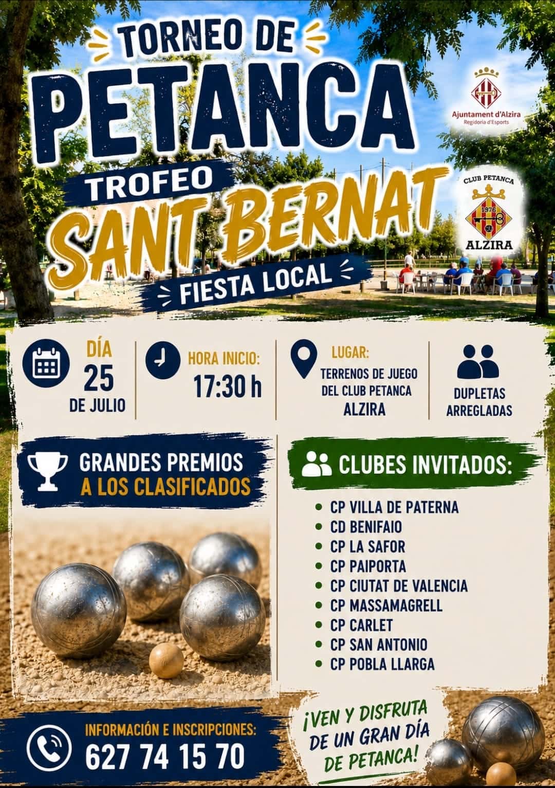 Torneig de Petanca - Trofeu Sant Bernat