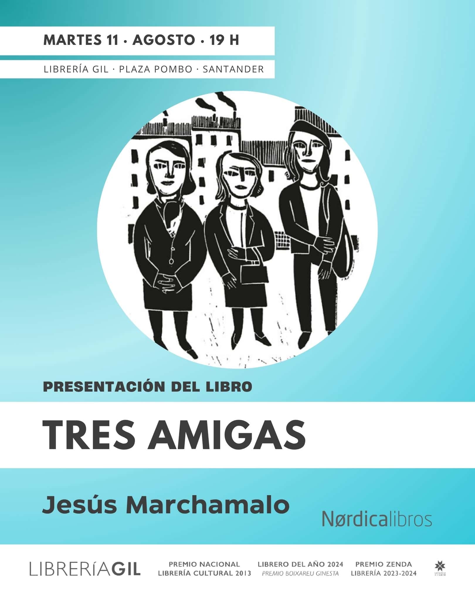 Presentación de 'Tres amigas', de Jesús Marchamalo