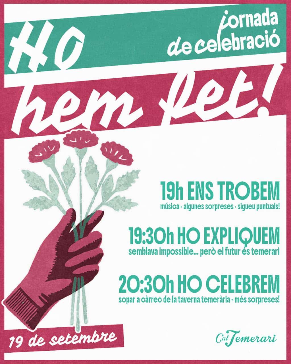 Cal Temerari ho ha aconseguit! Celebració de la compra de l'edifici