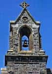 Detalle del campanario de piedra (Bellcote) de la Capilla Pioneer