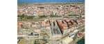 Panorámica aérea de Santander mostrando la ubicación del Archivo Histórico Provincial