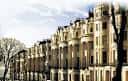 Fachada de la arquitectura histórica de la Terraza Brunswick en Brighton
