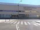 Vista exterior de la fachada principal y acceso al Pabellón Polideportivo Pisuerga