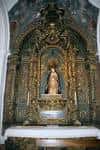 Retablo barroco de la Virgen del Mayor Dolor en la Iglesia de Santa Cruz