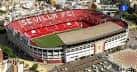 Vista aérea panorámica del estadio Ramón Sánchez-Pizjuán integrado en la ciudad