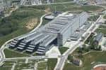 Vista aérea del complejo hospitalario y la disposición de sus edificios