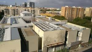 Vista aérea del complejo arquitectónico de la Facultad de Psicología