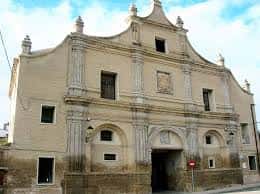 Fachada principal de la portería de la Cartuja de la Inmaculada Concepción en Zaragoza