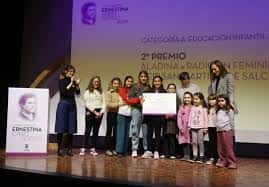 Ceremonia de entrega de premios en el auditorio del CEIP de Marcón