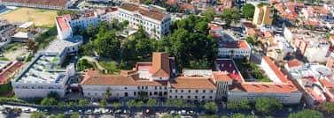 Vista aérea del complejo de la Fundación Hospitalarias Málaga con sus edificios y jardines