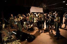 Público reunido en el interior de la Münster durante un evento musical