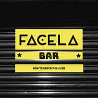 Señalética del FACELA Bar con diseño gráfico en amarillo y negro