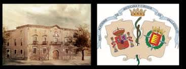 Fachada histórica de la Real Academia de Medicina y Cirugía de Valladolid