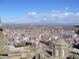 Vista panorámica de la ciudad de Lleida desde el Turó de la Seu Vella