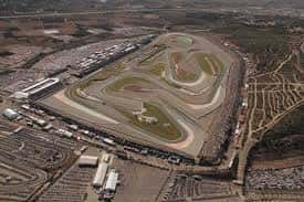 Vista aérea del circuito Ricardo Tormo con sus curvas y zonas de boxes