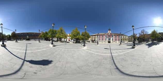 Vista panorámica 360° de la Plaza de la Constitución en Aranjuez
