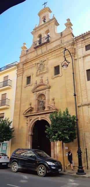 Fachada principal de la Iglesia de San Juan de Dios en Antequera