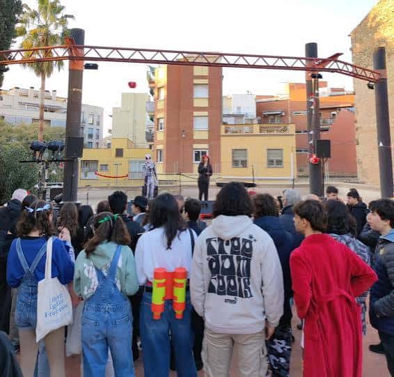 Evento al aire libre en el patio del Mas Fonollar