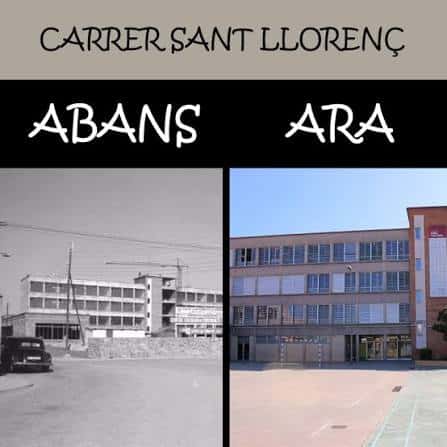 Vista actual del Carrer Sant Llorenç en Manresa