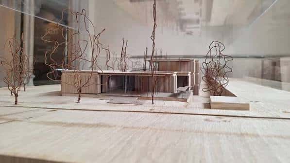 Maqueta del equipamiento La Parada en Manresa