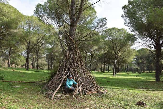 Área de picnic en el Parque Fluvial de La Barca de la Florida con árboles y zona verde