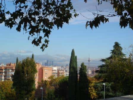 Vista panorámica de Madrid desde el parque Javier de Miguel