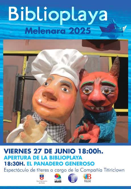 Inauguración de la Biblioplaya de Melenara con espectáculo de títeres