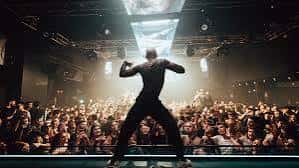 DJ actuando frente a una multitud en el interior de Spook