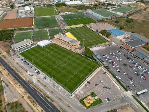 Vista panorámica desde arriba de las instalaciones deportivas del Villarreal CF