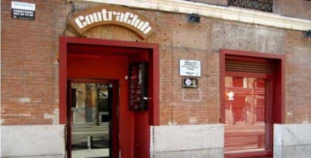 Fachada exterior del local ContraClub en Madrid